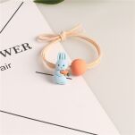 GUMKI GUMECZKI FROTKI KOLOROWE OZDOBY DO WŁOSÓW ELASTYCZNE ZESTAW DLA DZIEWCZYNKI KRÓLICZKI MIX 5SZT - 4