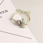 GUMKI GUMECZKI FROTKI KOLOROWE OZDOBY DO WŁOSÓW ELASTYCZNE ZESTAW DLA DZIEWCZYNKI KRÓLICZKI MIX 5SZT - 5