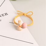 GUMKI GUMECZKI FROTKI KOLOROWE OZDOBY DO WŁOSÓW ELASTYCZNE ZESTAW DLA DZIEWCZYNKI KRÓLICZKI MIX 5SZT - 3