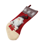 MIKOŁAJ  DUŻA SKARPETA NA PREZENTY KOMINEK DEKORACJA ŚWIĄTECZNA DEKORACYJNA BOŻONARODZENIOWA OZDOBNA DLA MIKOŁAJA 43cm - 3