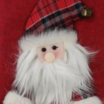 MIKOŁAJ  DUŻA SKARPETA NA PREZENTY KOMINEK DEKORACJA ŚWIĄTECZNA DEKORACYJNA BOŻONARODZENIOWA OZDOBNA DLA MIKOŁAJA 43cm - 4