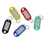 BRELOK BRELOCZEK ZAWIESZKA DO KLUCZY KLUCZYKÓW NA KLUCZYKI IDENTYFIKATOR PLASTIKOWY MIX KOLORÓW 5SZT - 2