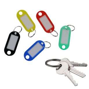 BRELOK BRELOCZEK ZAWIESZKA DO KLUCZY KLUCZYKÓW NA KLUCZYKI IDENTYFIKATOR PLASTIKOWY MIX KOLORÓW 5SZT