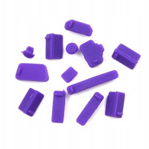 FIOLETOWE ZAŚLEPKI ZATYCZKI OCHRONNE ZAŚLEPKA GNIAZD GNIAZDEK PORTÓW USB HDMI AUDIO LAPTOPA NOTEBOOK