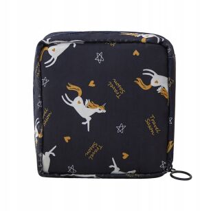 JEDNOROŻCE KOSMETYCZKA PODRÓŻNA DAMSKA SASZETKA ORGANIZER NA PODPASKI WKŁADKI ETUI PODRÓŻNE DO TOREBKI WALIZKI