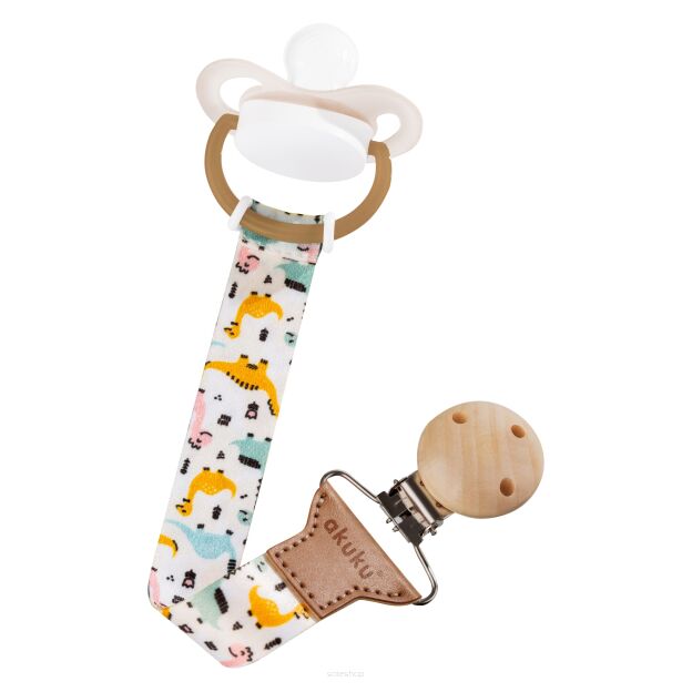 DINUSIE TASIEMKA ZAWIESZKA SMYCZ DO SMOCZKA AKUKU GWIAZDKI Z KLIPSEM BEZPIECZNA 24 CM