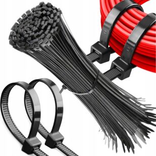 OPASKI ZACISKOWE MOCNE TRYTKI TRYTYTKI KABLOWE 3,6MM X 30CM DŁUGIE 100SZT