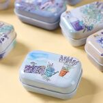 LAWENDA METALOWE ŚLICZNE PUDEŁKO OZDOBNE NA DROBIAZGI BIŻUTERIĘ AKCESORIA BIBELOTY DO TOREBKI SZUFLADY - 4