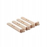 OPASKA ZACISKOWA REGULOWANA TAŚMA UCHWYT ORGANIZER DO WIĄZANIA KABLI PRZEWODÓW ZESTAW 4SZT BRĄZOWE - 2