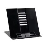 CZARNY METALOWY STOJAK UCHWYT NA KSIĄŻKĘ DO CZYTANIA PODPÓRKA PODSTAWKA REGULOWANA POD KSIĄŻKI TABLET - 2