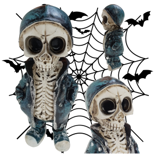 SZKIELET KOŚCIOTRUP SZKIELETOR CZASZKA CZACHA OZDOBA DEKORACJA HALLOWEEN DZIEŃ CHŁOPAKA 18-TKA WZ. B