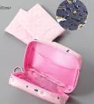 TRUSKAWKI KOSMETYCZKA PODRÓŻNA DAMSKA SASZETKA ORGANIZER NA PODPASKI WKŁADKI ETUI PODRÓŻNE DO TOREBKI WALIZKI - 5