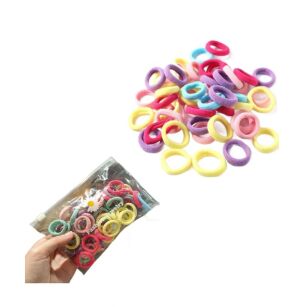 GUMKI GUMECZKI FROTKI KOLOROWE OZDOBY DO WŁOSÓW ELASTYCZNE ZESTAW GUMEK DLA DZIEWCZYNKI MIX 50SZT