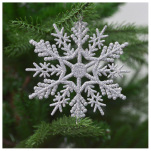 BOMBKI NA CHOINKĘ OZDOBA CHOINKOWA NA BOŻE NARODZENIE ŚWIĘTA ZAWIESZKI PŁATKI ŚNIEGU ŚNIEŻYNKI 10SZT NR2 - 2