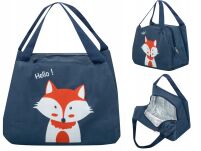 TORBA TERMICZNA TERMOIZOLACYJNA IZOLACYJNA SZKOŁY ŚNIADANIE LUNCH ŚNIADANIÓWKA GRANATOWA Z LISKIEM - 5