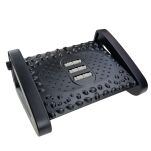 PODNÓŻEK POD BIURKO BIUROWY REGULOWANY ERGONOMICZNY PODSTAWA POD STOPY NOGI Z MASAŻEM CZARNY SIMPLO - 3