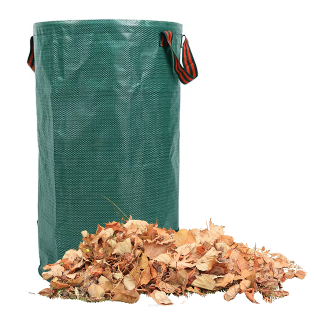KOSZ WOREK TORBA NA LIŚCIE TRAWĘ ODPADKI GAŁĘZIE KRZAKI DO LIŚCI TRAWY POJEMNIK OGRODOWY 120L
