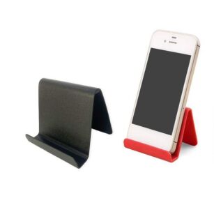 CZARNA PODSTAWKA STOJAK POD TELEFON NA SMARTFON NA BIURKO BLAT UNIWERSALNY UCHWYT DO TELEFONU