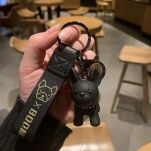 CZARNY PIES PIESEK ZAWIESZKA BRELOK BRELOCZEK MASKOTKA DO KLUCZY PLECAKA TOREBKI - 4