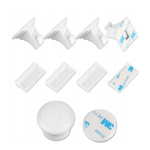 ZABEZPIECZENIE MAGNETYCZNE MEBLI BLOKADA SZAFEK SZUFLAD DRZWICZEK PRZED DZIEĆMI ZESTAW 4SZT SIMPLO