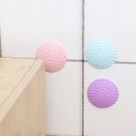 ODBOJNIK DO DRZWI KLAMKI NA ŚCIANĘ GUMOWY ODBÓJ ŚCIENNY OSŁONA NA KLAMKĘ SAMOPRZYLEPNY FIOLET - 3