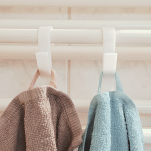 HACZYK WIESZAK NA RĘCZNIKI ZAWIESZANY NA GRZEJNIK KALORYFER ŁAZIENKOWY ZESTAW 4 SZTUKI BIAŁE - 4