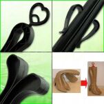 WKŁAD USZTYWNIAJĄCY USZTYWNIACZ DO KOZAKÓW BOTKÓW WYSOKICH BUTÓW UCHWYT DO OBUWIA DŁUGI CZARNY - 3