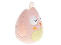 WAŃKA WSTAŃKA ZABAWKA SENSORYCZNA DLA NIEMOWLĄT KOLOROWA DZWONIĄCA KIWAJKA BAŃKA SOWA SÓWKA RÓŻOWA - 10