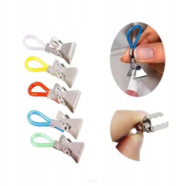 KLIPSY WIESZAKI NA ŚCIERKI KUCHENNE RĘCZNIKI 5SZT