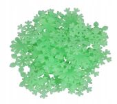 SELEDYNOWE NAKLEJKI SAMOPRZYLEPNE ŚWIECĄCE FLUORESCENCYJNE PŁATKI ŚNIEGU ŚNIEŻYNKI OZDOBY ŚWIĄTECZNE - 5