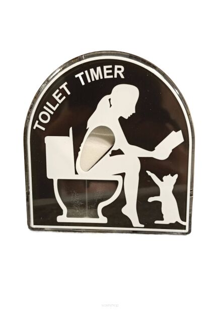 KOBIETA KLEPSYDRA TOALETOWA CZASOMIERZ TIMER MINUTNIK DO TOALETY ŁAZIENKI ŚMIESZNY GADŻET PREZENT