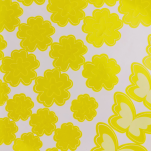 NAKLEJKI ŚCIENNE KWIATY I MOTYLE SAMOPRZYLEPNE DEKORACJE NA MEBLE I ŚCIANY ARKUSZ 60SZT ŻÓŁTY - 5