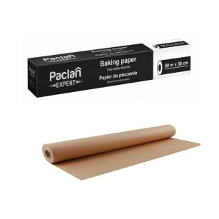PACLAN EXPERT PAPIER DO PIECZENIA DWOSTRONNIE SILIKONOWANY BRĄZOWY GRUBY NIEPRZYWIERAJĄCY ROLKA 50M x 38CM