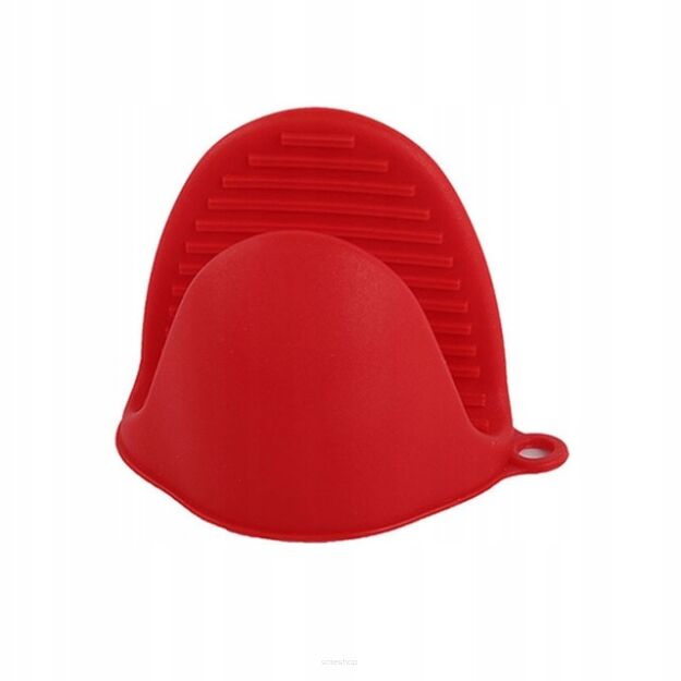 CZERWONA RĘKAWICA ŁAPKA KUCHENNA SILIKONOWA NA RĘKĘ OCHRONNA ŻAROODPORNA DO GORĄCYCH NACZYŃ 2SZT