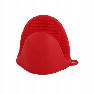 CZERWONA RĘKAWICA ŁAPKA KUCHENNA SILIKONOWA NA RĘKĘ OCHRONNA ŻAROODPORNA DO GORĄCYCH NACZYŃ 2SZT