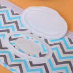 NIEBIESKI ZYGZAK PUDEŁKO POJEMNIK SASZETKA NA CHUSTECZKI NAWILŻANE NAWILŻAJĄCE MOKRE PODRĘCZNE ETUI WIELORAZOWE - 5