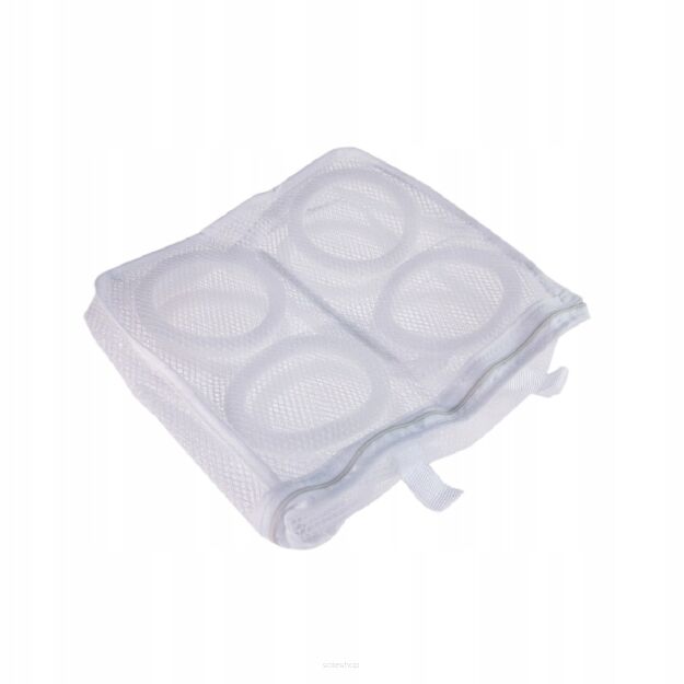 MAŁY WOREK WORECZEK NA OBUWIE SIATKA OCHRONNA DO PRANIA BUTÓW OBUWIA DZIECIĘCEGO Z ZAMKIEM DO PRALKI