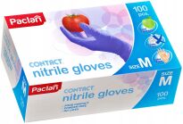 RĘKAWICE RĘKAWICZKI JEDNORAZOWE NITRYLOWE BEZPUDROWE OCHRONNE ROZMIAR M PUDEŁKO 100 SZT PACLAN - 5