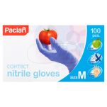 RĘKAWICE RĘKAWICZKI JEDNORAZOWE NITRYLOWE BEZPUDROWE OCHRONNE ROZMIAR M PUDEŁKO 100 SZT PACLAN - 2
