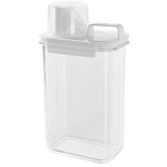 POJEMNIK ORGANIZER PUDEŁKO NA PROSZEK PŁYN DO PRANIA PŁUKANIA Z MIARKĄ ZAMYKANE NA DETERGENTY 2300ML - 2