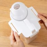 POJEMNIK ORGANIZER PUDEŁKO NA PROSZEK PŁYN DO PRANIA PŁUKANIA Z MIARKĄ ZAMYKANE NA DETERGENTY 2300ML - 10