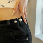 KREMOWA BROSZKA PRZYPINKA OZDOBNA DAMSKA OZDOBA DO BLUZKI UBRAŃ KARDIGANU SWETRA PEREŁKI ZESTAW 3SZT - 4