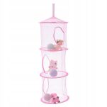 JASNORÓŻOWY ORGANIZER WISZĄCY KOSZ PÓŁKA POJEMNIK NA ZABAWKI KLOCKI SKŁADANY DO SZAFY ZAWIESZANY SIMPLO - 5