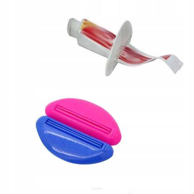 WYCISKACZ DO PASTY DO ZĘBÓW TUBEK KREMÓW PAST KREMU DOZOWNIK WYCISKARKA PRASKA DO WYCISKANIA 2SZT