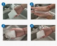 MAGICZNA GĄBKA CZYŚCIK DO CZYSZCZENIA SZOROWANIA USUWANIA BRUDU Z FUG KAFLI - 2