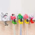 ZAJĄC WIESZAK UCHWYT BEZINWAZYJNY NA SZCZOTECZKĘ SZCZOTKĘ DO MYCIA ZĘBÓW DLA DZIECKA NA PRZYSSAWKĘ BEZ WIERCENIA - 5