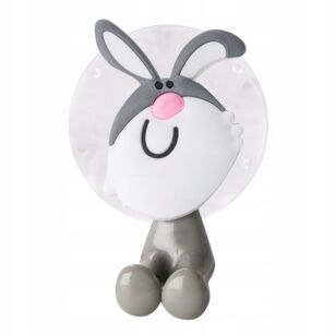 ZAJĄC WIESZAK UCHWYT BEZINWAZYJNY NA SZCZOTECZKĘ SZCZOTKĘ DO MYCIA ZĘBÓW DLA DZIECKA NA PRZYSSAWKĘ BEZ WIERCENIA