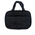 CZARNA KOSMETYCZKA ROZKŁADANA ORGANIZER NA KOSMETYKI DUŻA DAMSKA PODRÓŻNA DO SAMOLOTU WISZĄCA Z HACZYKIEM - 3