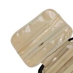 CZARNA KOSMETYCZKA ROZKŁADANA ORGANIZER NA KOSMETYKI DUŻA DAMSKA PODRÓŻNA DO SAMOLOTU WISZĄCA Z HACZYKIEM - 6