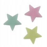 NAKLEJKI NA ŚCIANĘ ŚCIENNE SAMOPRZYLEPNE GWIAZDKI GWIAZDY FLUORESCENCYJNE FOSFORYZUJĄCE ŚWIECĄCE KOLOROWE 100 SZT - 4